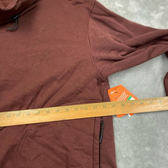 Bass Outdoor Convertible Hoodie Rum Raisin L NWT 6306 - Picture 7 of 8
